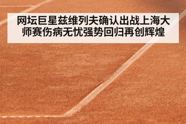 网坛巨星兹维列夫确认出战上海大师赛伤病无忧强势回归再创辉煌